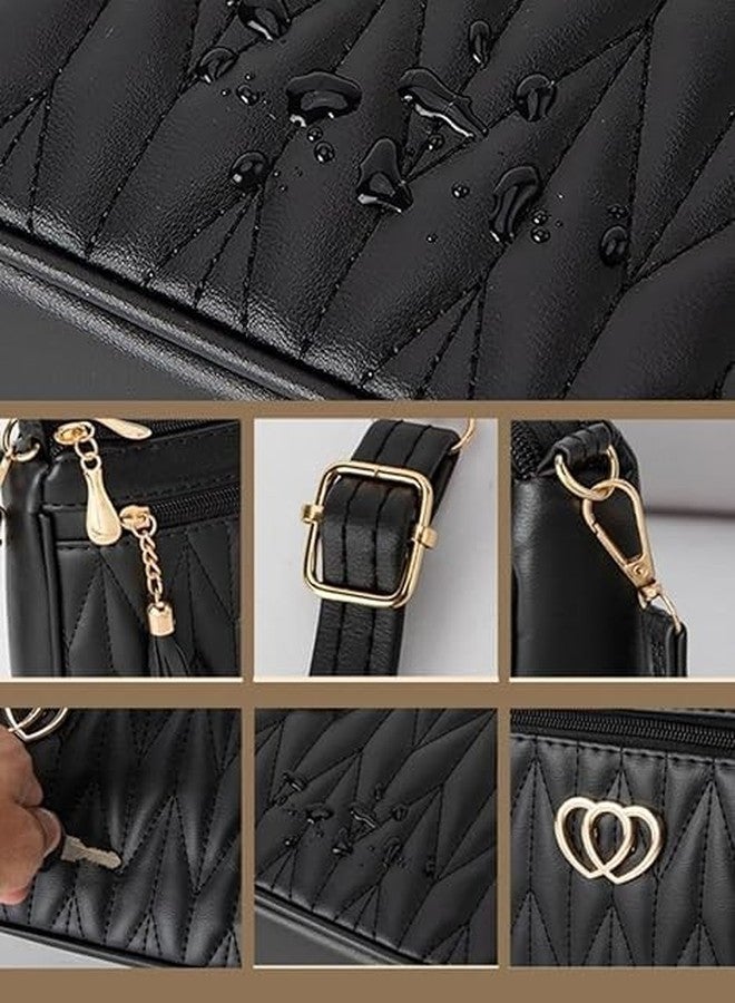 JOFIX Black Sling Bags for Women Latest with with a Chic Tassel Charm - Image 3